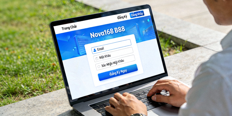 Bước 1 truy cập trang đăng ký Nova168 M88 - Giao diện trang chủ