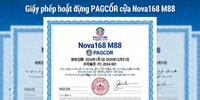 Giấy phép hoạt động PAGCOR của Nova168 M88