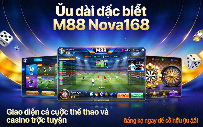 Ưu đãi đặc biệt M88 Nova168 - Giao diện cá cược thể thao và casino trực tuyến